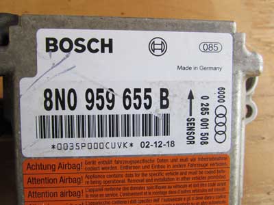 Audi TT MK1 8N Airbag Control Module Bosch 8N0959655B2